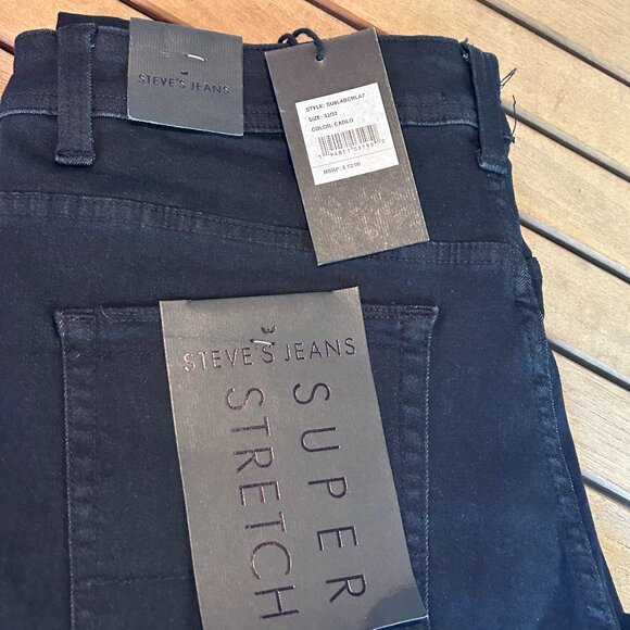 Steve’s Jeans Super Stretch Jeans – Size Men’s W32 L32 - New - Picture 1 of 12